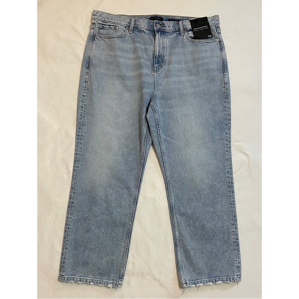 Banana Republic NWT New Banana Republic High Rise Straight Leg Ankle Jeans Size 34" / US 12 / IT 48 - 2 Thumbnail