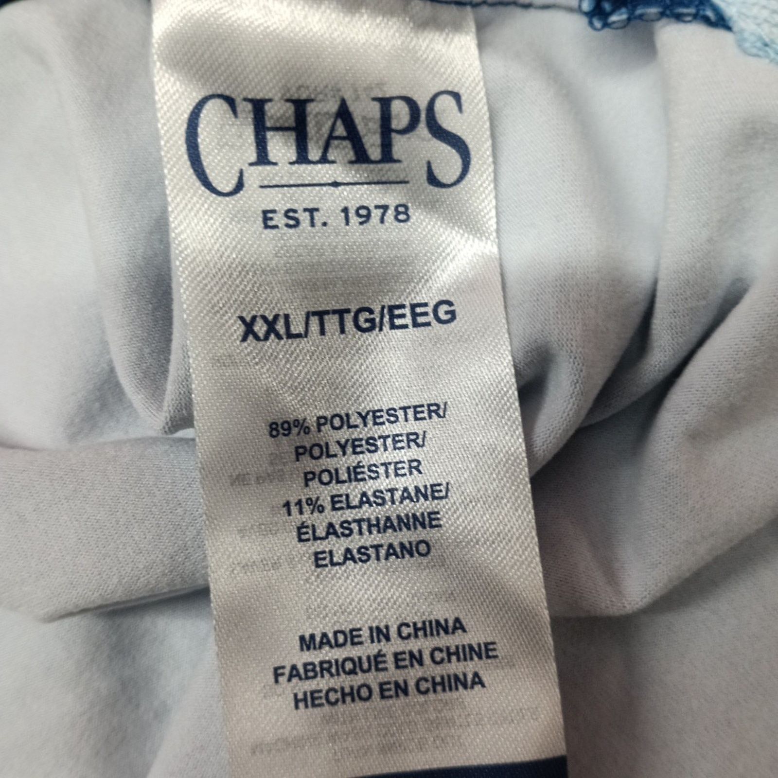Chaps Chaps Polo Shirt Men's Size 2XL Marina Blue Moisture Wick Size US XXL / EU 58 / 5 - 7 Thumbnail