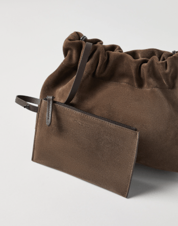 Brunello Cucinelli o1la1rc1a0425 Size: OS/Shoulder Strap Bag in Brown Size ONE SIZE - 4 Thumbnail