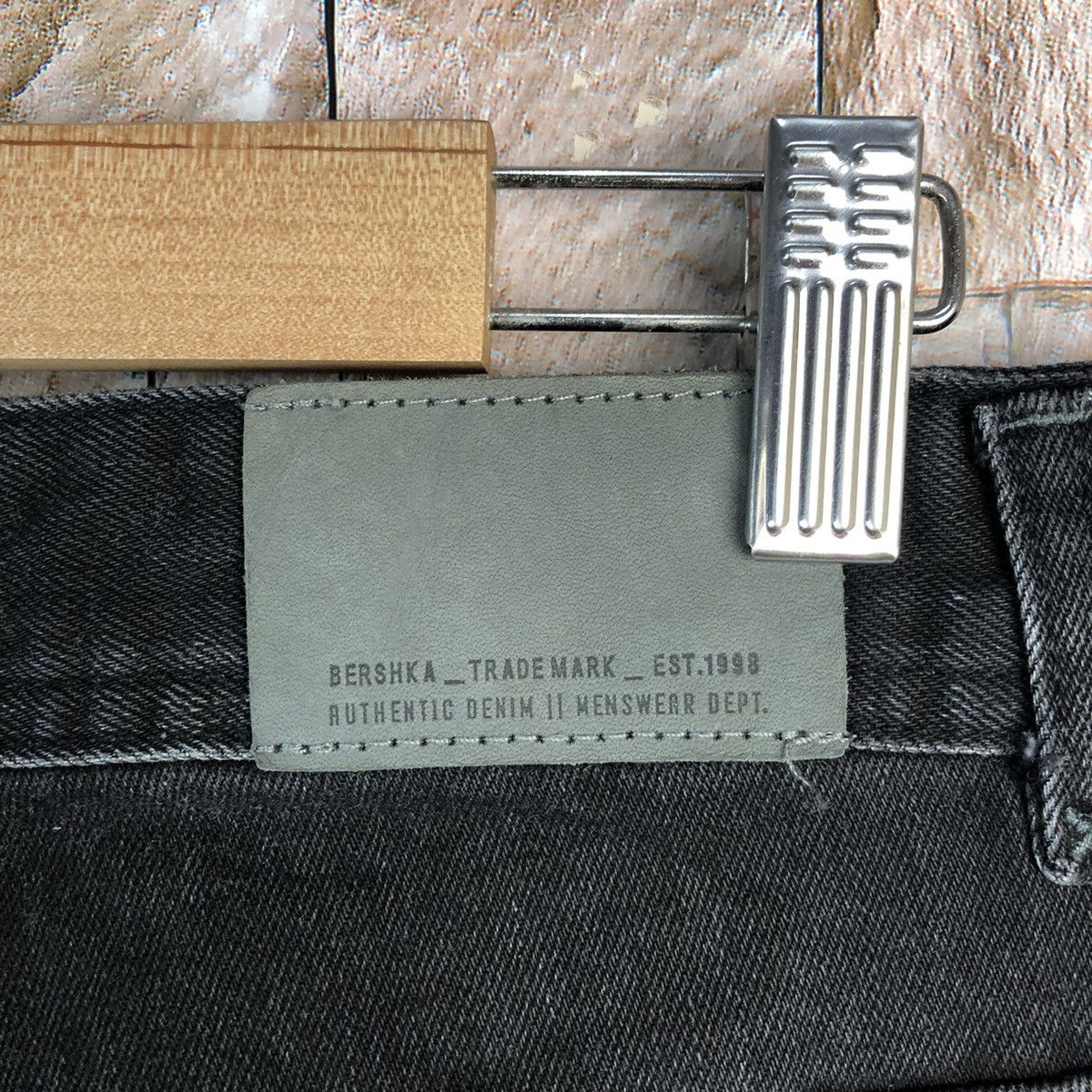 Japanese Brand Bershka Black faded ripped Distressed Denim Pants #A971 Size US 29 - 16 Thumbnail