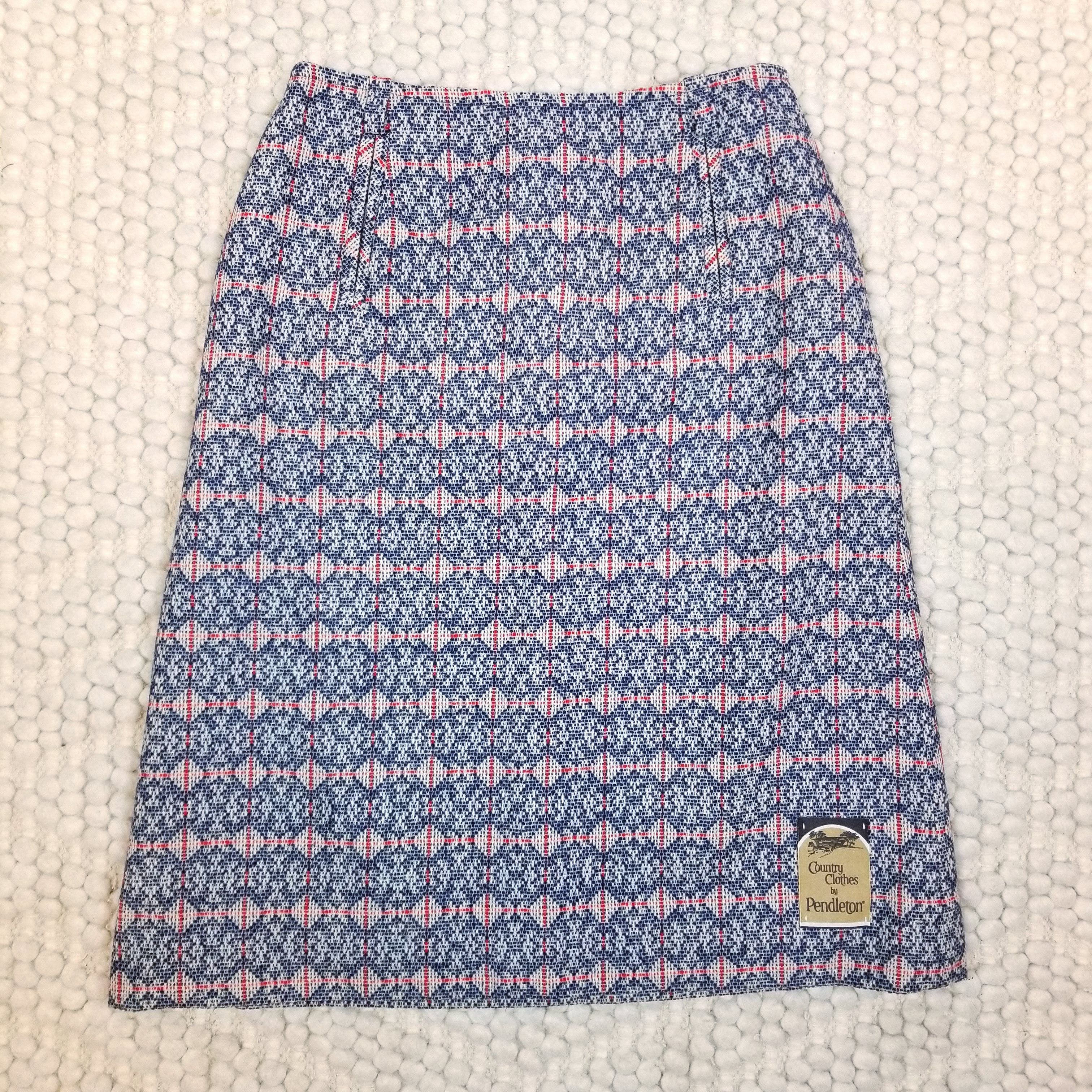 Pendleton Vintage NWT Pendleton Country Clothes Wool Skirt Size 36" / US 14 / IT 50 - 1 Thumbnail