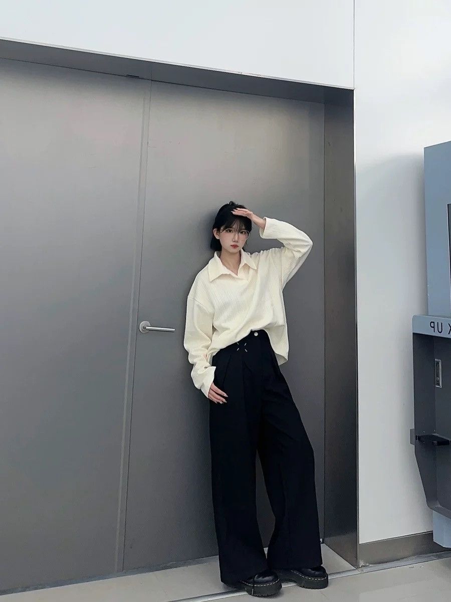Designer × Japanese Brand Japanese black trousers Size 28" / US 6 / IT 42 - 5 Thumbnail
