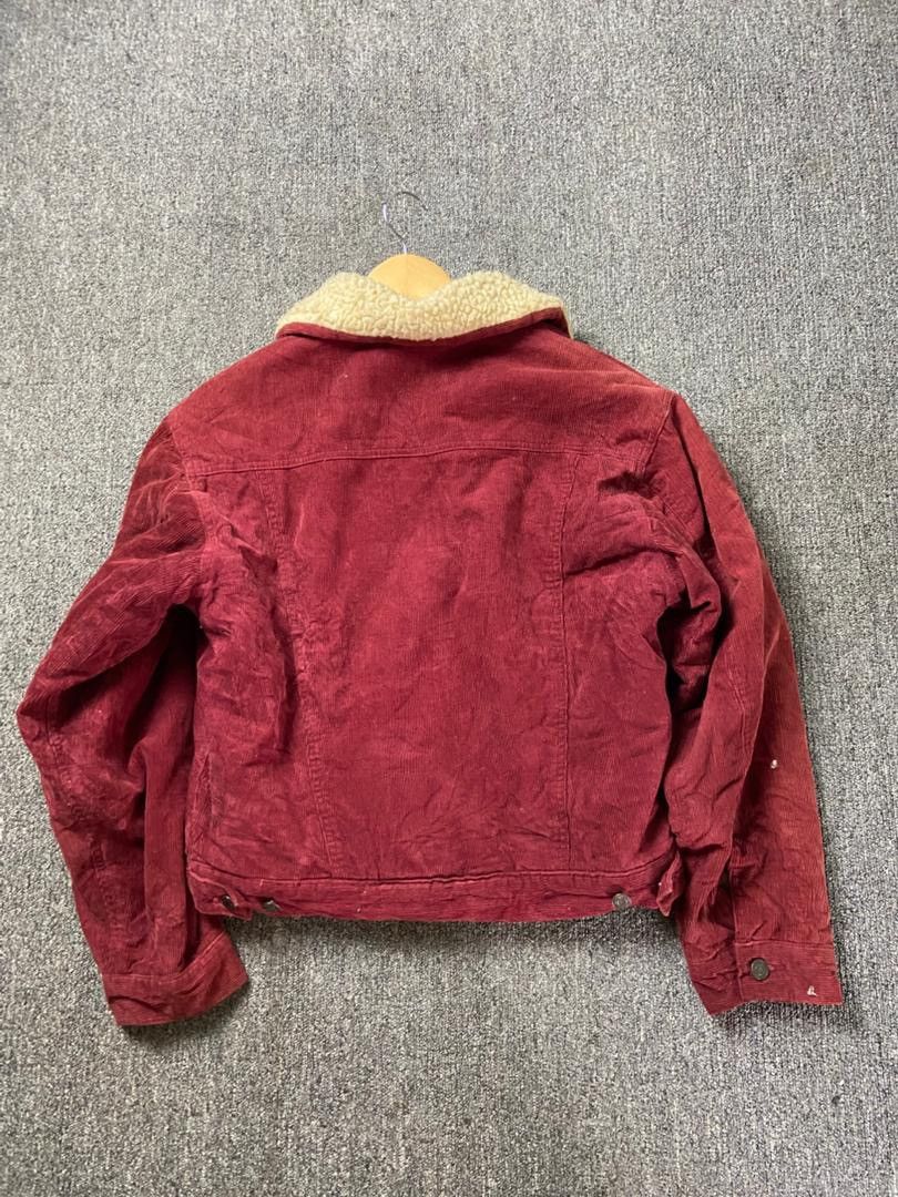 Japanese Brand Permit Western Corduroy Jacket with Sherpa Lining (205) Size US XXS / EU 40 - 2 Thumbnail