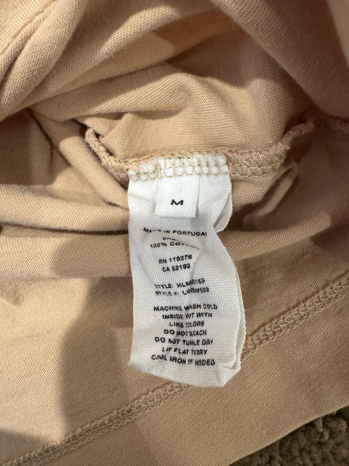 Helmut Lang Tan Helmut Lang Tee Size US M / EU 48-50 / 2 - 7 Thumbnail
