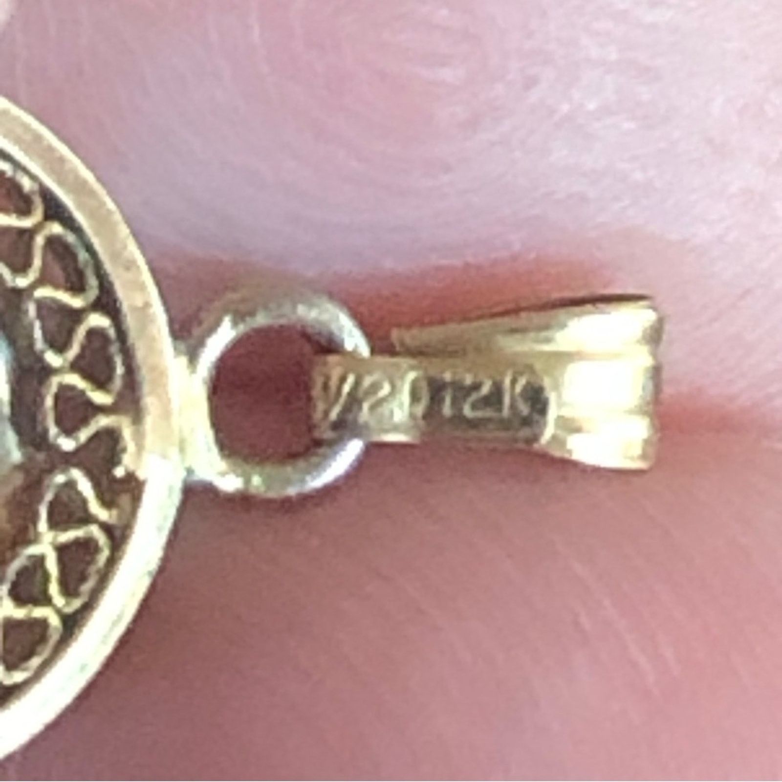 Vintage Vintage genuine opal 12kt gold filled pendant necklace Size ONE SIZE - 14 Thumbnail