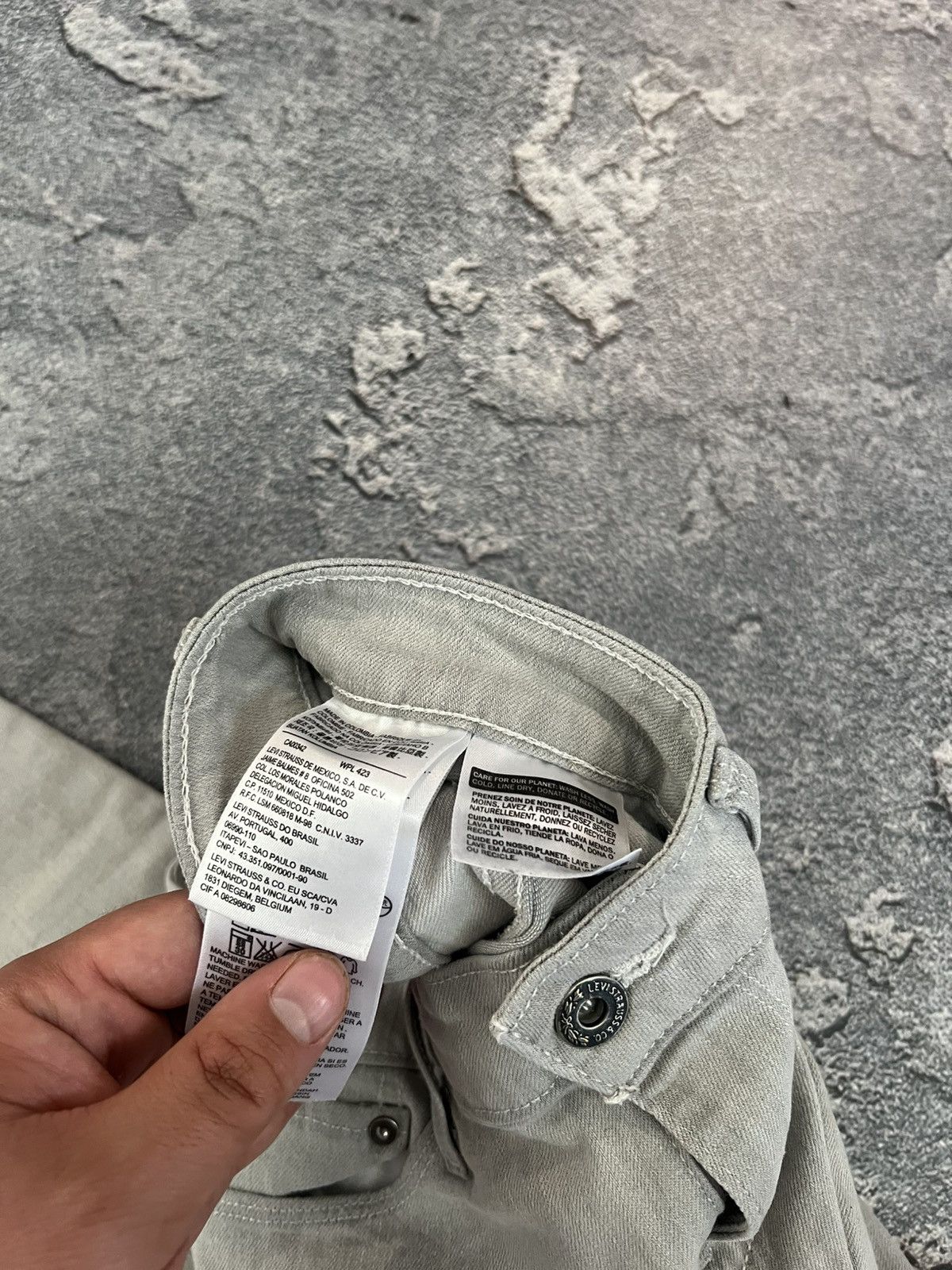Vintage Vintage Slim Levis Jeans White - Retro Archive Style 28 Size US 28 / EU 44 - 12 Thumbnail