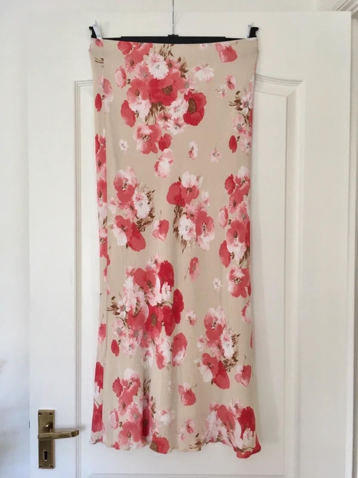 Other Gold by Michael H vintage y2k maxi floral pink summer skirt Size 30" / US 8 / IT 44 - 1 Thumbnail