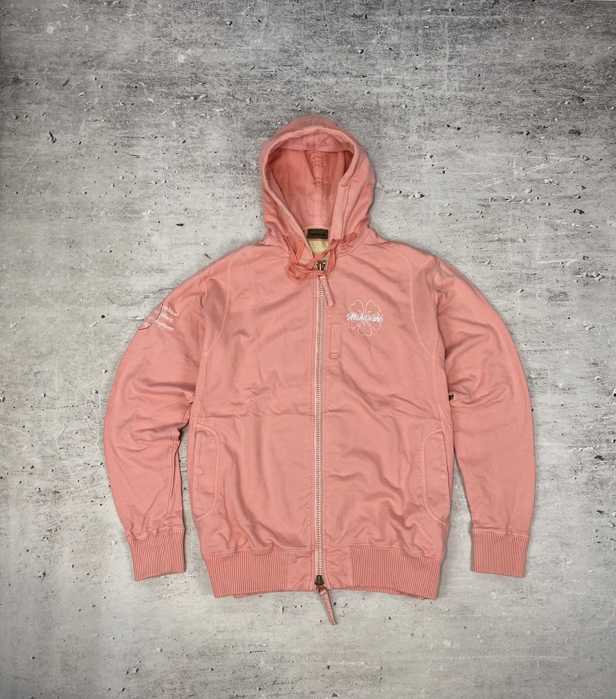 Maharishi MAHARISHI PINK ZIP UP HOODIE JACKET Size US XL / EU 56 / 4 - 1 Thumbnail