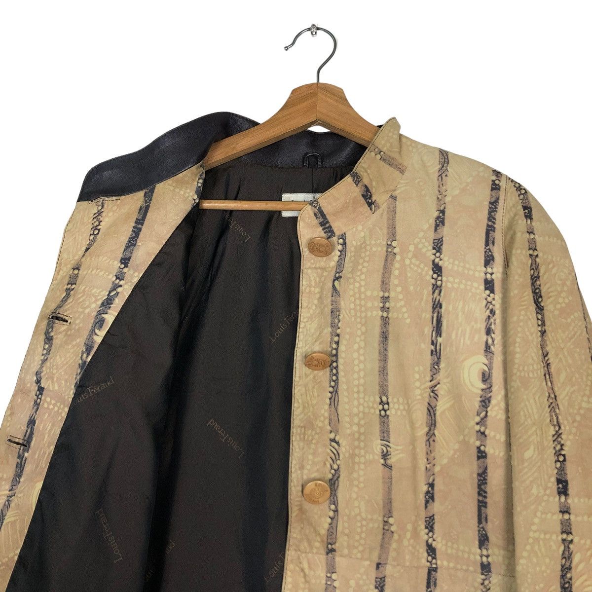 Louis Feraud 🔥CROPPED LEATHER JACKET BIKER LOUIS FERAUD PARIS Size M / US 6-8 / IT 42-44 - 12 Thumbnail