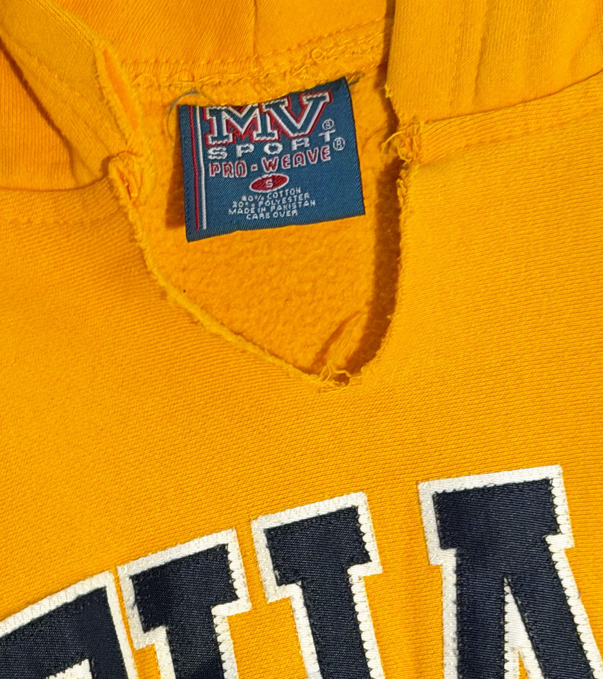 Vintage Vintage Ithaca College Hoodie Distressed Collar MV Sport 90s Size US S / EU 44-46 / 1 - 3 Thumbnail