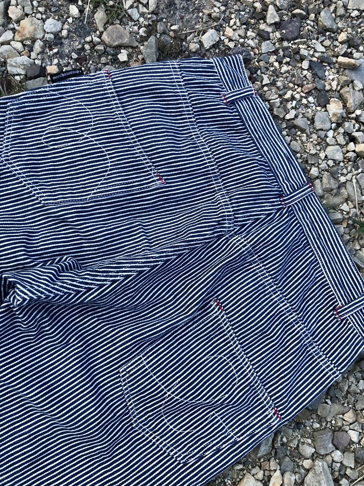 Issey Miyake × Japanese Brand × mercibeaucoup HICKORY STRIPE PANT Size US 30 / EU 46 - 2 Thumbnail