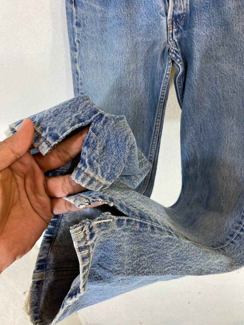 Levi's vintage levis 501 nice faded design denim Size US 29 - 7 Thumbnail