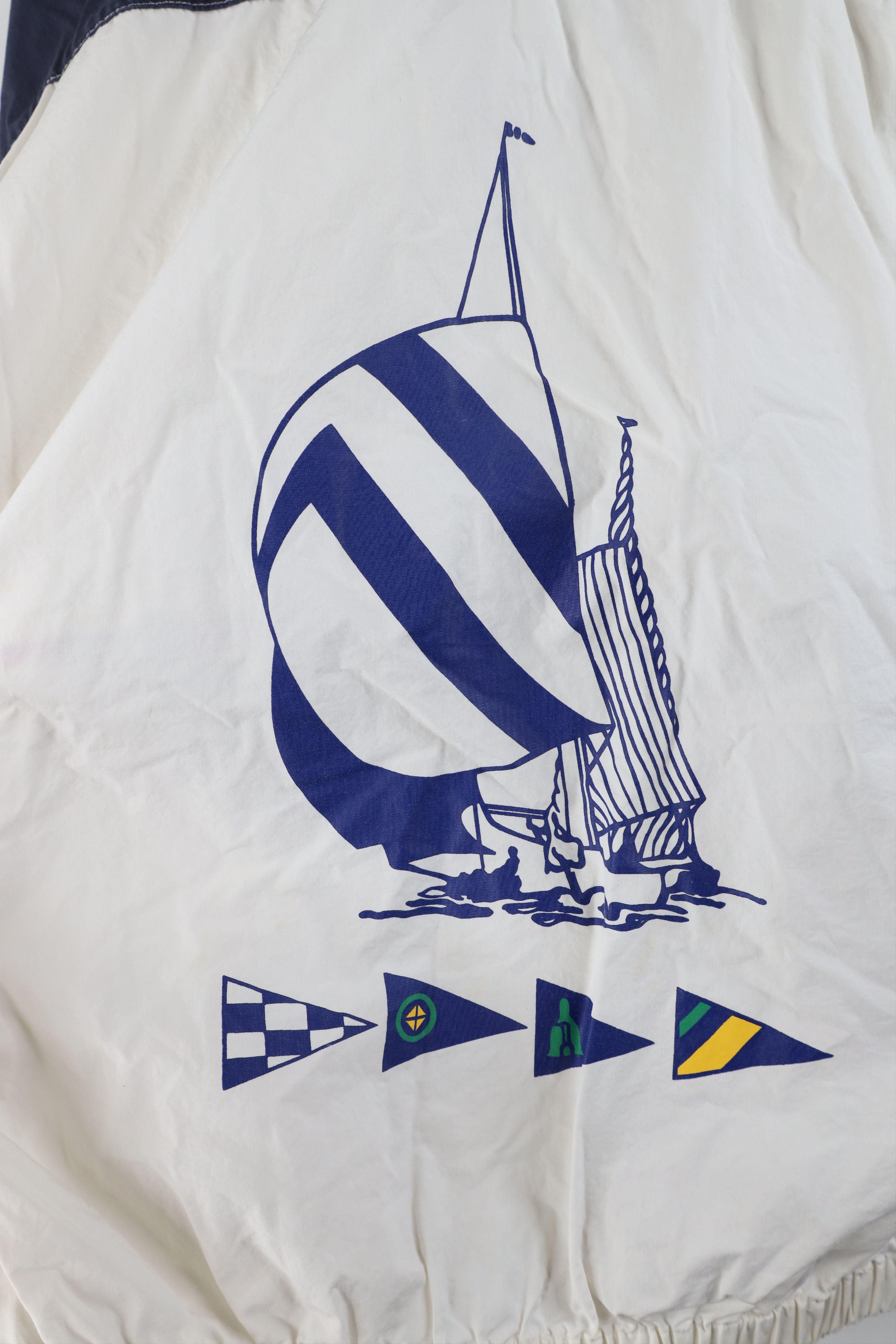 Nautica × Vintage Vintage 90s Nautica Spell Out Boxy Fit Sailing Jacket Size US M / EU 48-50 / 2 - 12 Thumbnail
