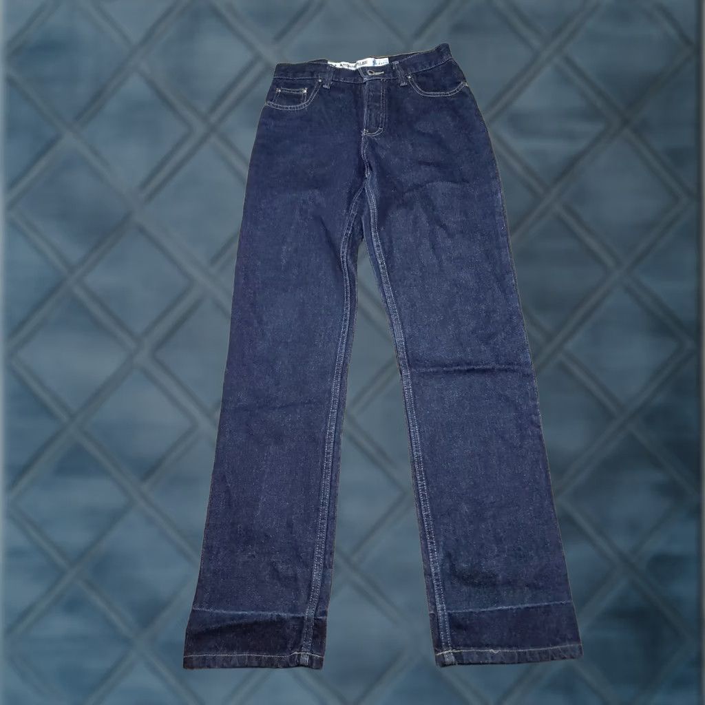 Anchor Blue VINTAGE Anchor Blue Jeans 5/6M Junior Blue Baggy Straight Leg Dark Wash Y2K Jeans Womens 90s Grunge Size 27" / US 4 / IT 40 - 1 Thumbnail