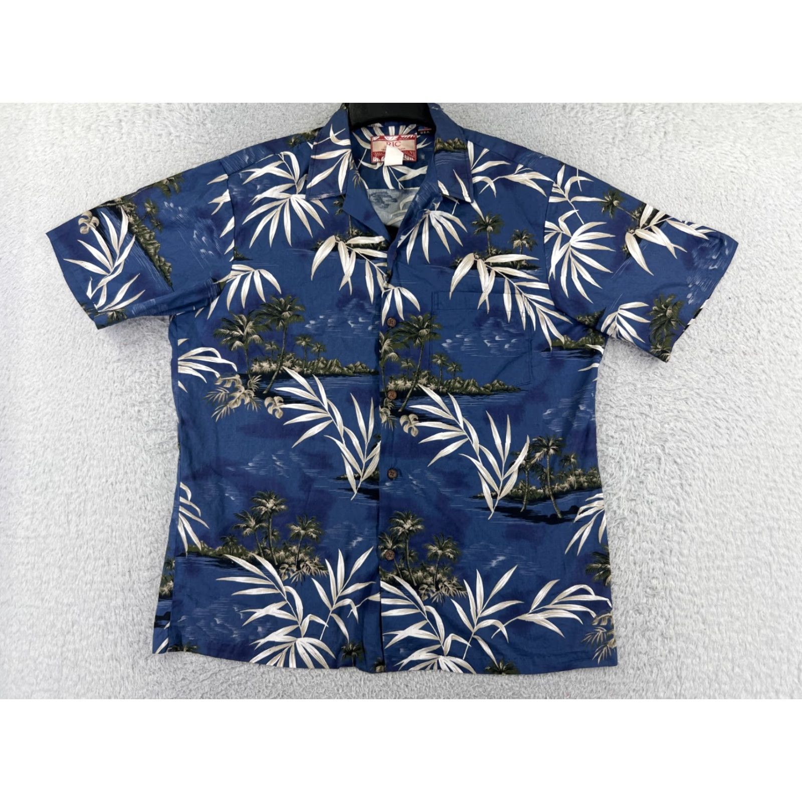 Vintage RJC Shirt Men Large Blue Floral Bamboo Island Pattern 100% Cotton Hawaiian Beach Size US L / EU 52-54 / 3 - 2 Thumbnail