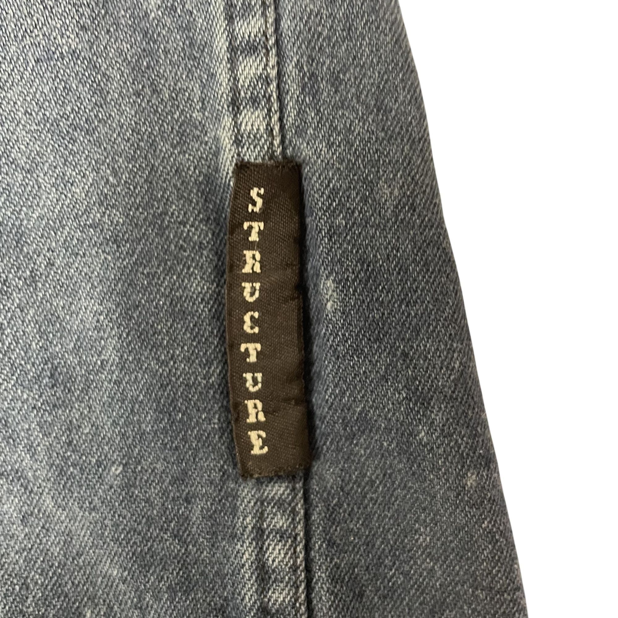 Other Vtg Jeans Structure Wear DENIM WORKWEAR Streetwear Shirt Size US L / EU 52-54 / 3 - 6 Thumbnail