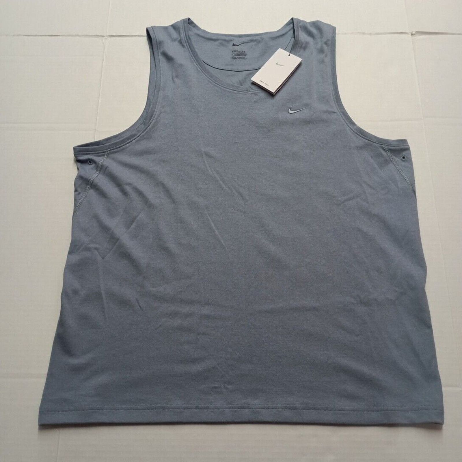 Nike Nike Dri-FIT Tank Top Men's XL Slate Blue Muscle Shirt Size US XL / EU 56 / 4 - 1 Thumbnail