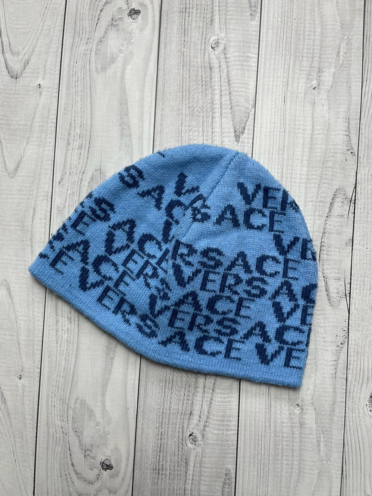 Vintage Vintage Versace hat blue monogram rare Y2K Size ONE SIZE - 3 Thumbnail