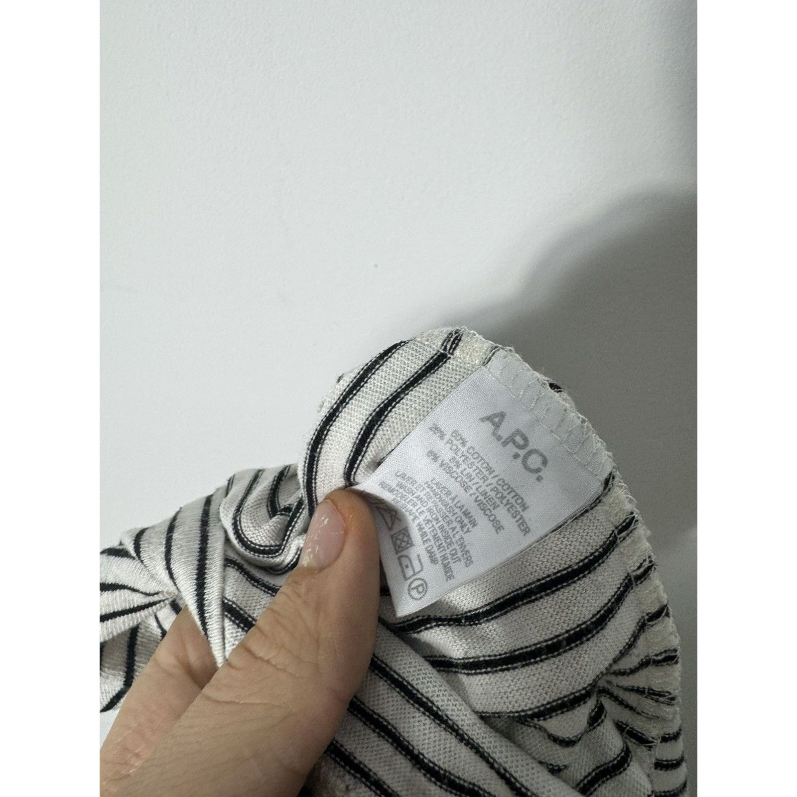 A.P.C. × Japanese Brand × Vintage 🔥 Vintage A.P.C Stripe Japanes Brand T-shirts Size US M / EU 48-50 / 2 - 4 Thumbnail