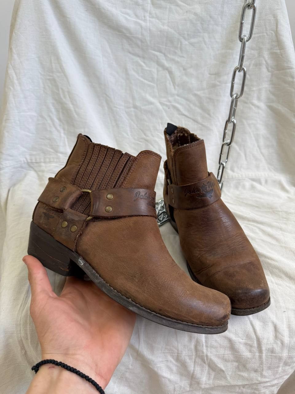 If Six Was Nine Ankle zipper guidi style boots y2k opium punk style 90s Size US 6.5 / IT 36.5 - 12 Thumbnail