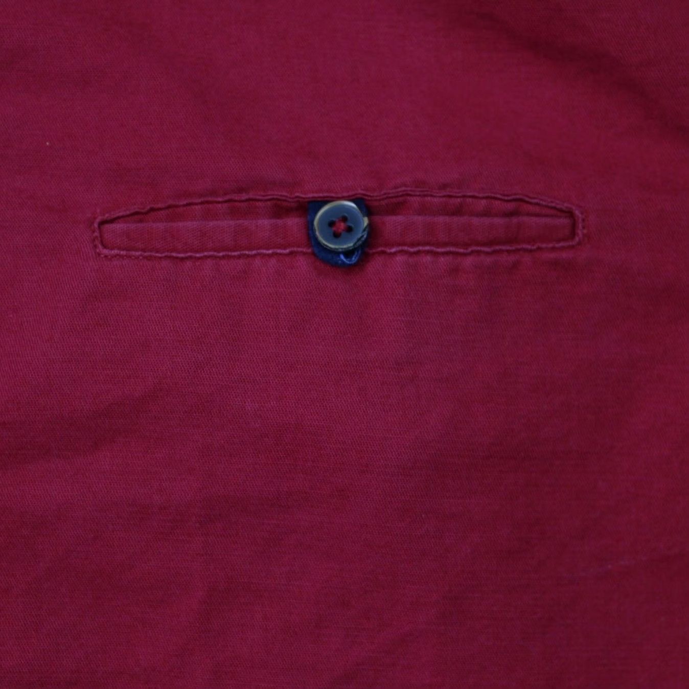 Allsaints All Saints Red Shirt Men XL Long Sleeve Button Spital Fields Pocket Collar Size US XL / EU 56 / 4 - 4 Thumbnail