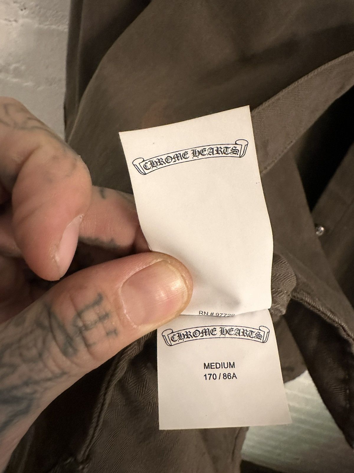 Chrome Hearts Chrome Hearts Cross FLOODED 1/1 Jacket Shirt M-XL Size US M / EU 48-50 / 2 - 14 Thumbnail