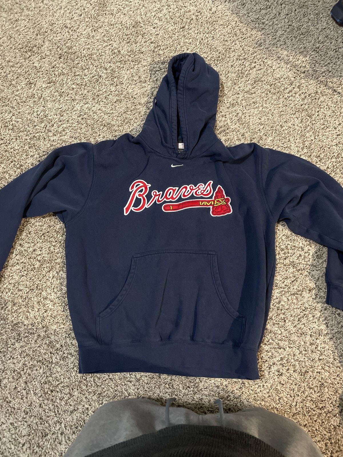 Nike Vinage nike braves hoodie Size US L / EU 52-54 / 3 - 3 Thumbnail
