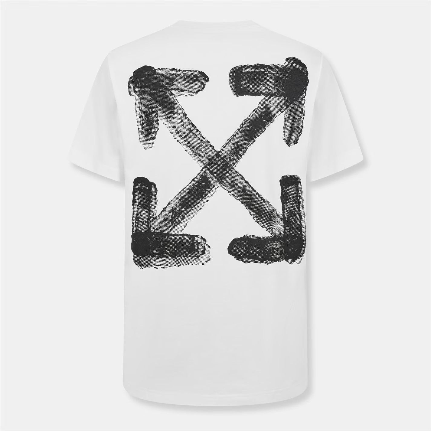 Off-White o1g2r1mq0226 Spray Arrow Arrow Logo Print T-Shirt In White Size US L / EU 52-54 / 3 - 6 Thumbnail