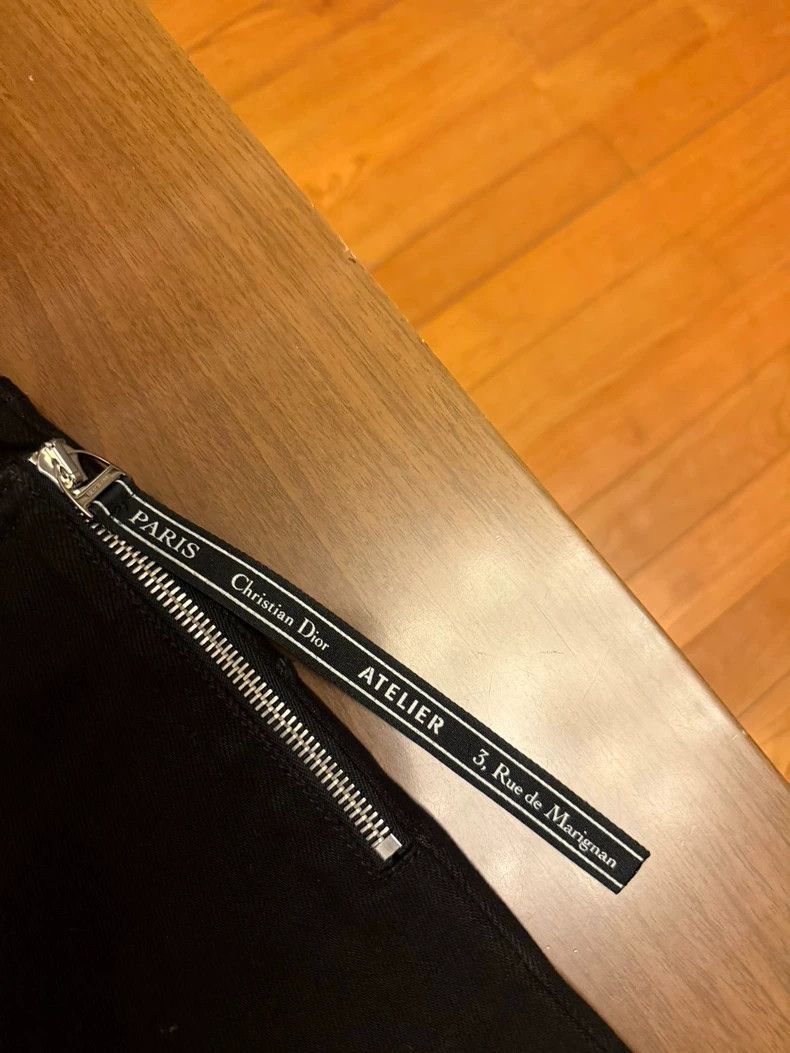 Dior dior 18ss Black Ribbon Zipper Jeans Size US 30 / EU 46 - 3 Thumbnail