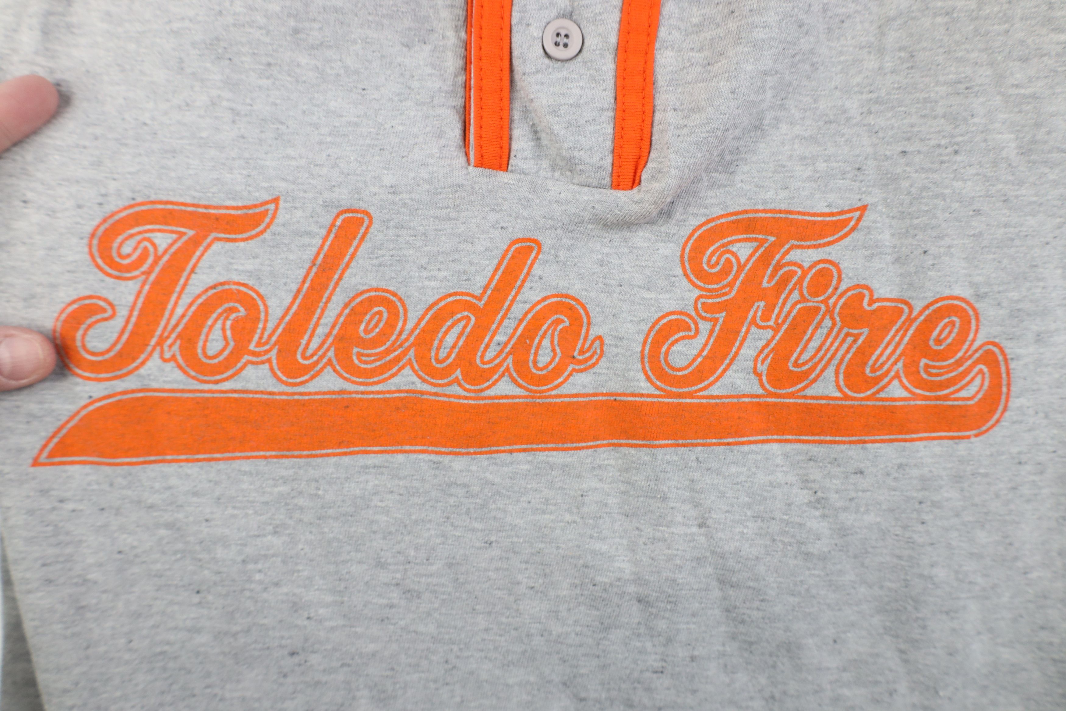 Vintage Vintage 90s Toledo Fire Firefighters Baseball Jersey T-Shirt Size US L / EU 52-54 / 3 - 6 Thumbnail