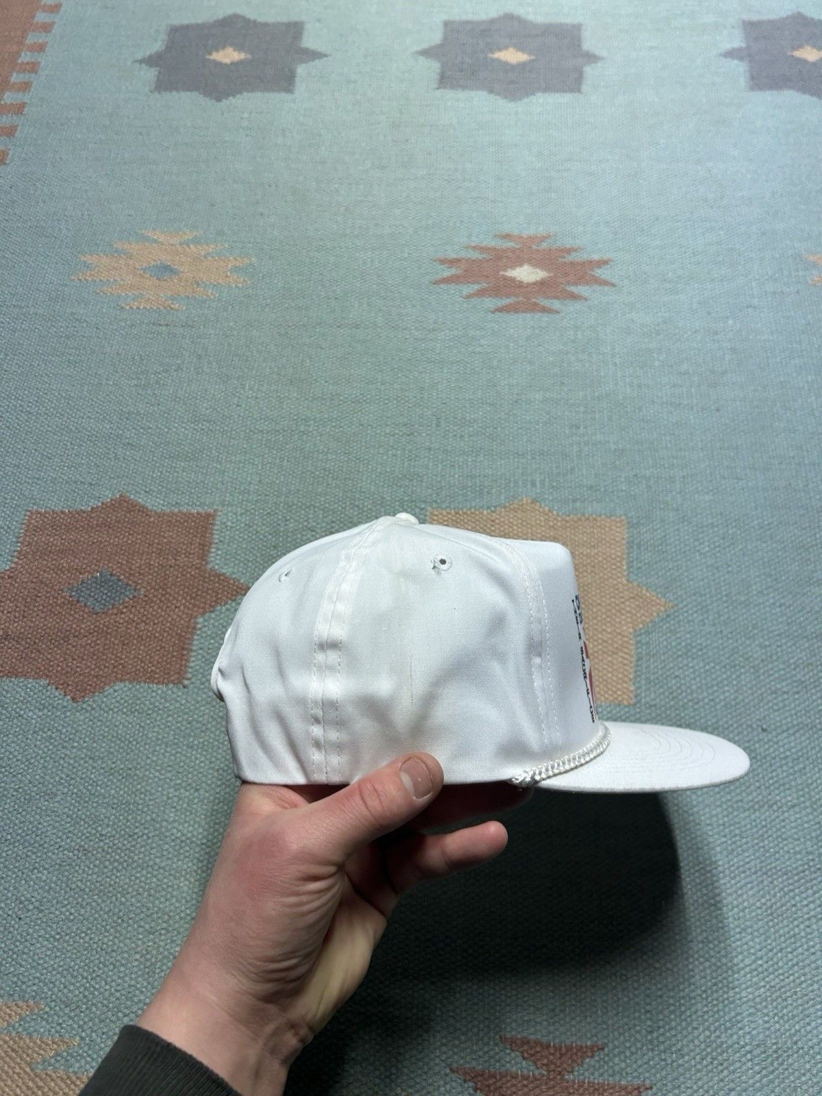 Vintage Vtg Snap hat operation desert storm eagle USA military army Size ONE SIZE - 9 Thumbnail
