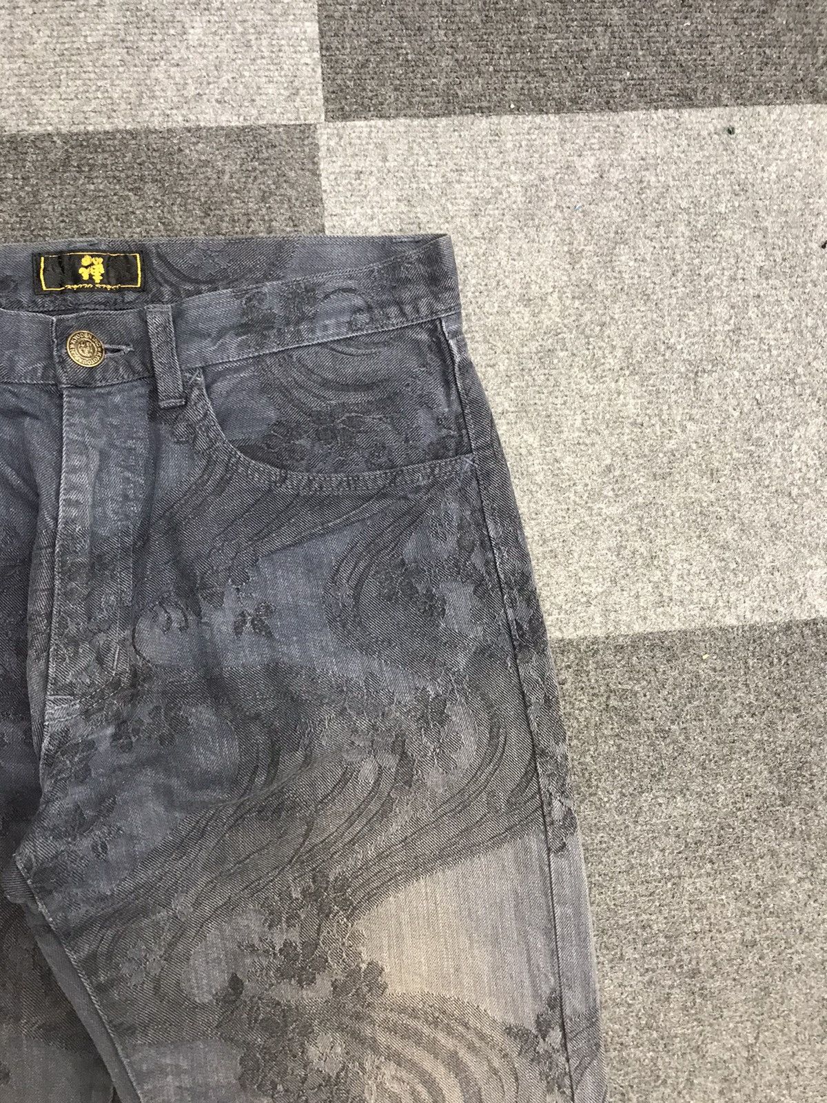 Japanese Brand Archival ZEN KYOTO Sakura Mural Jeans Size US 31 - 6 Thumbnail