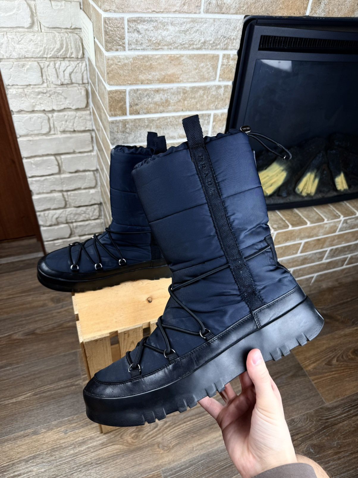 Prada Prada Black Snow Boots Size US 9 / EU 42 - 5 Thumbnail