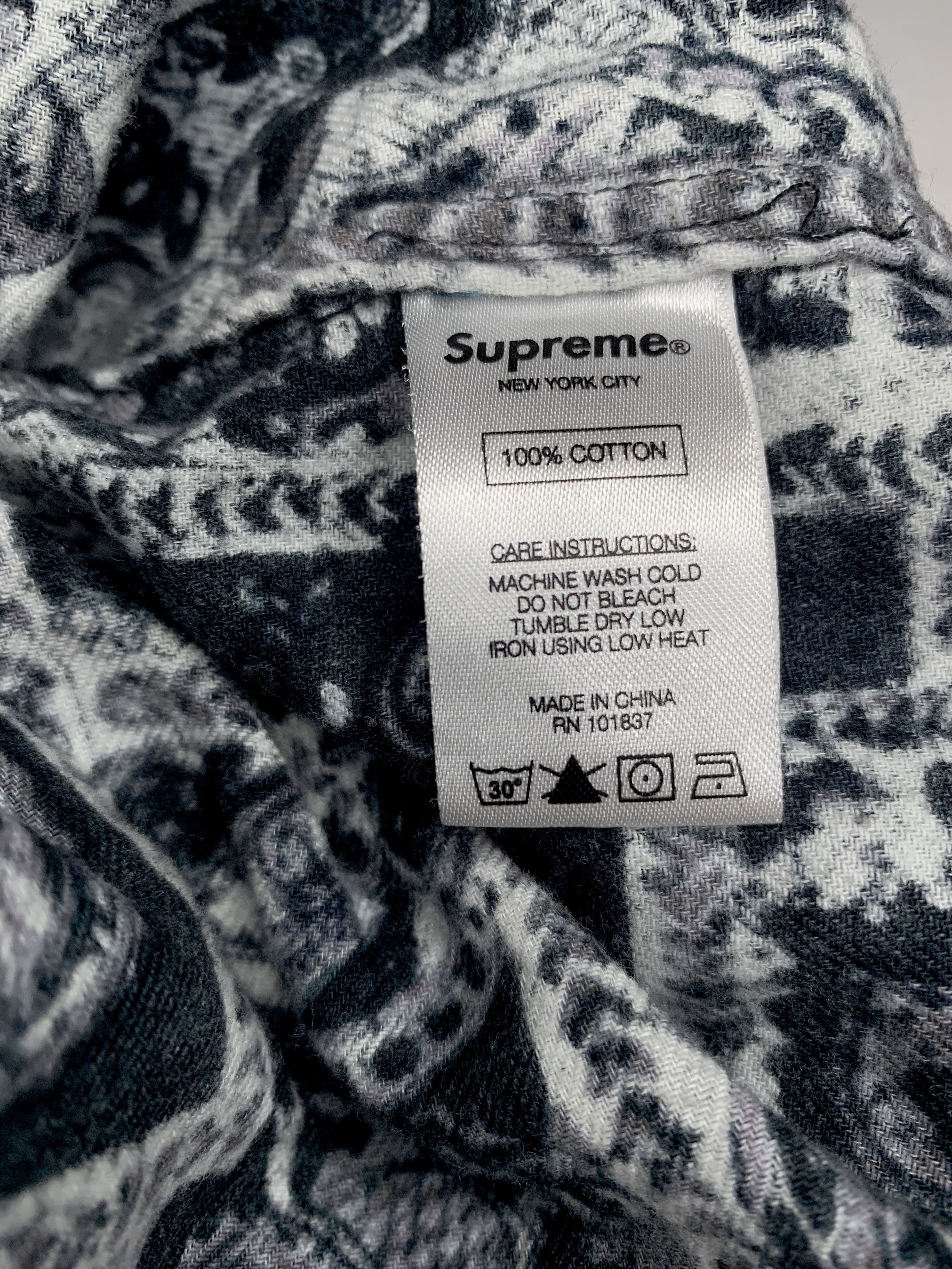 Supreme Supreme SS16 Broken Paisley Flannel Zip (XL) Size US XL / EU 56 / 4 - 6 Thumbnail