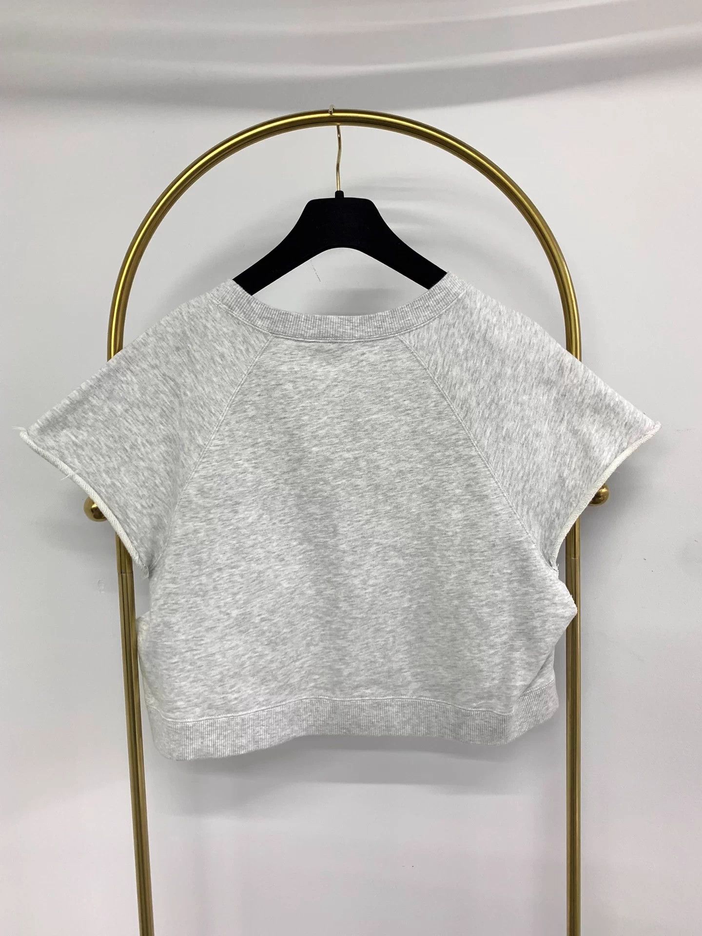 Celine CELINE Gray Letter Print Short Sleeve Top M New Size M / US 6-8 / IT 42-44 - 3 Thumbnail