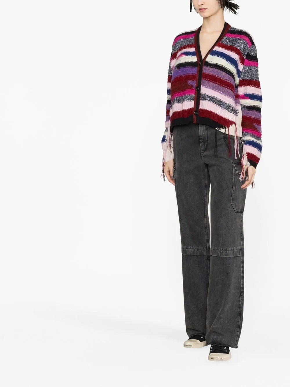 Amiri o1y0425 Cardigan in Multicolor Size XL / US 12-14 / IT 48-50 - 2 Thumbnail