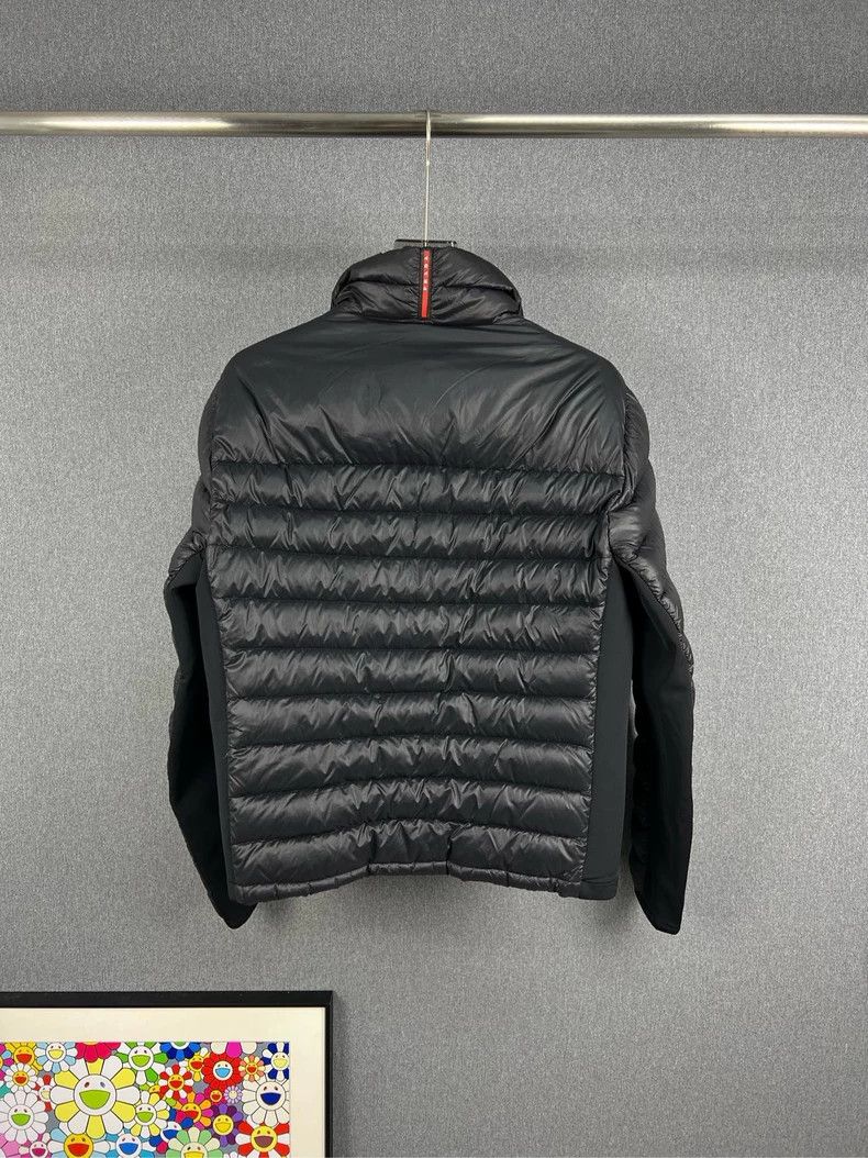 Prada Prada Leather brand LOGO down jacket 2503-Nextarrow Size US M / EU 48-50 / 2 - 2 Thumbnail