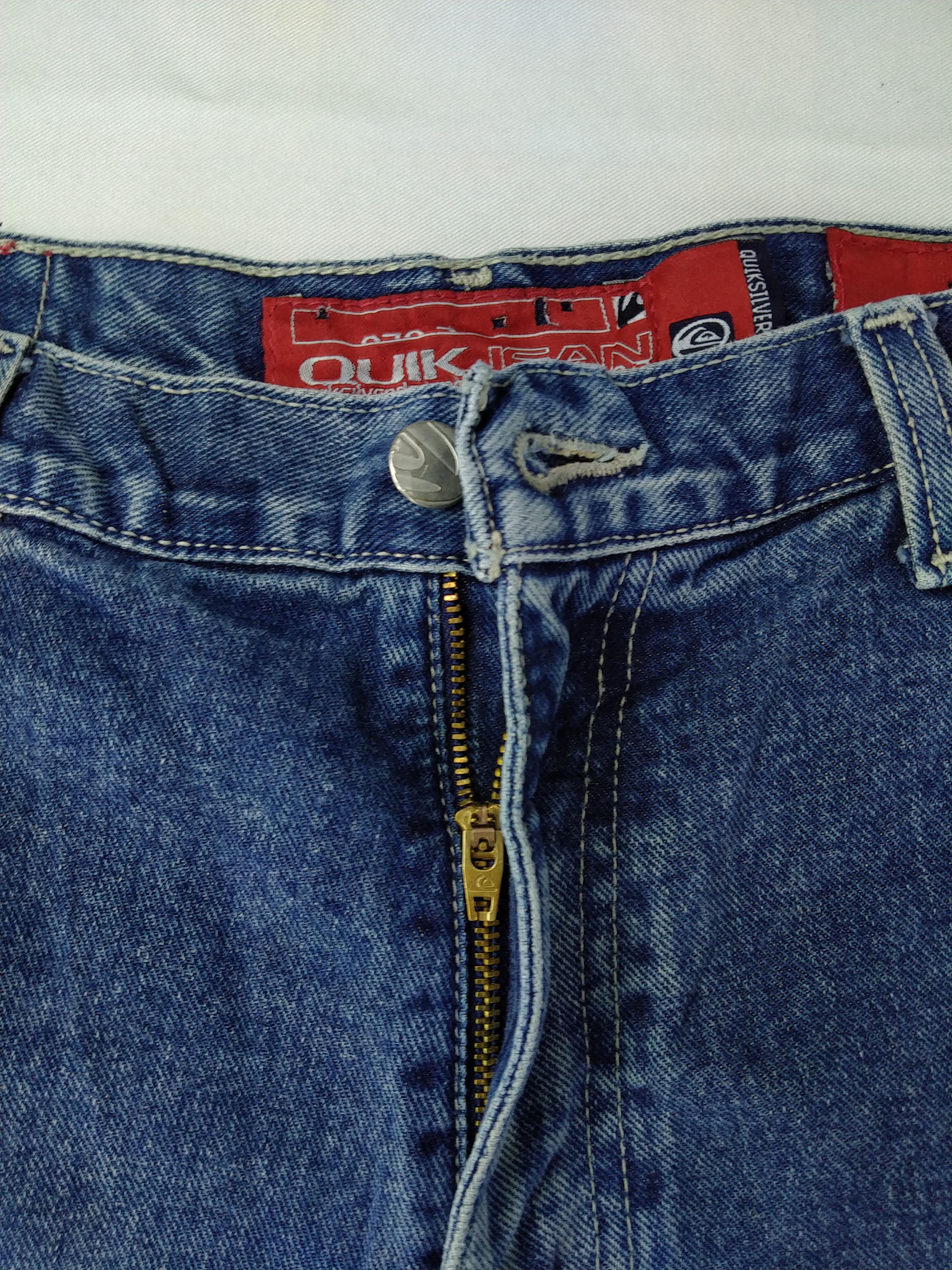 Japanese Brand Quiksilver Distressed Denim 33x30.5 JN099 Size US 33 - 7 Thumbnail