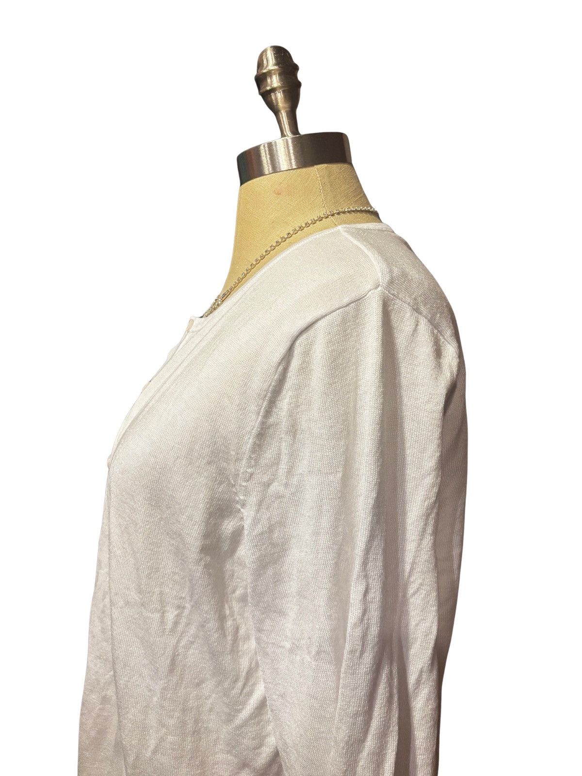 Cynthia Rowley Women’s white Cardigan.wt1997 Size XXL / US 16-18 / IT 52-54 - 4 Thumbnail