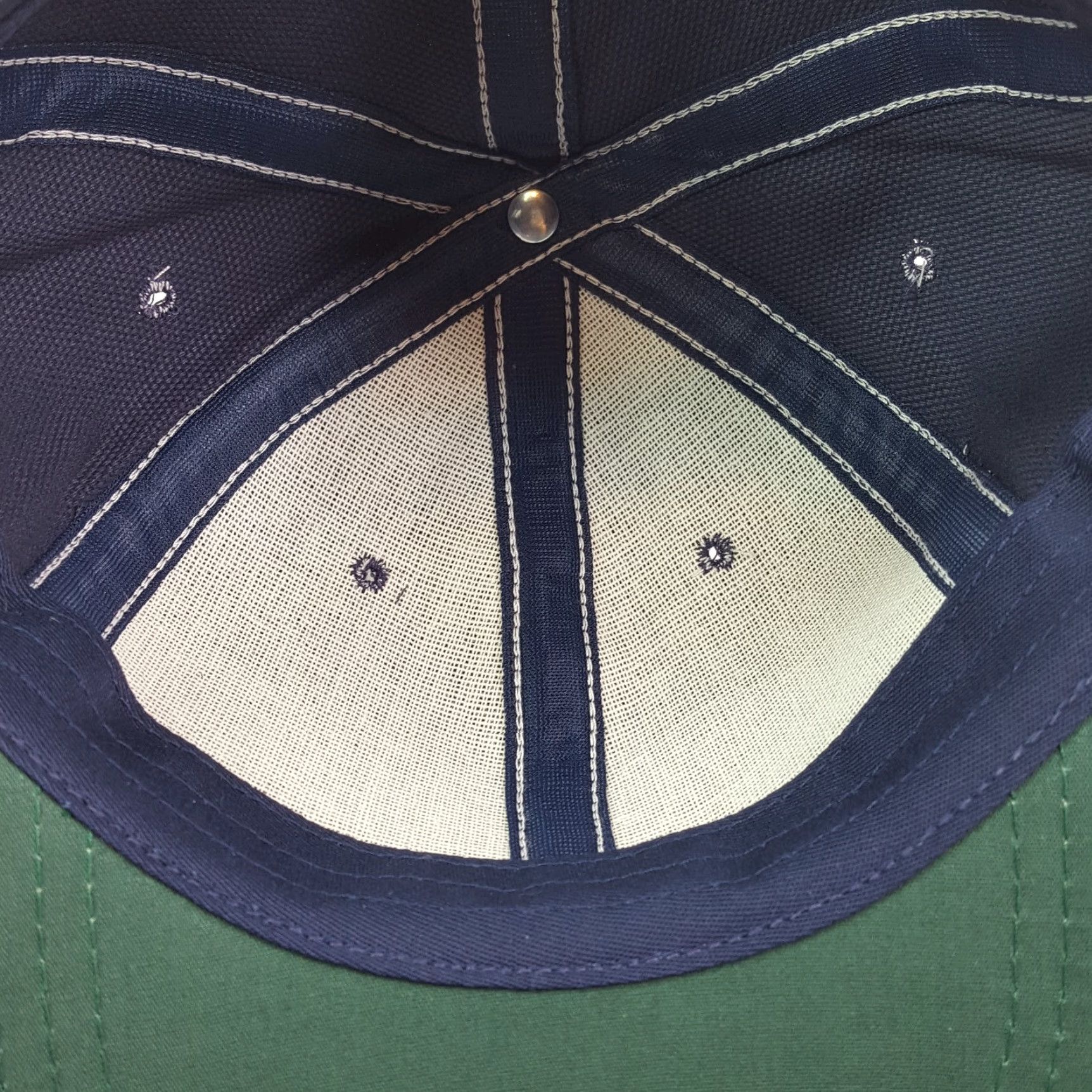 Vintage VINTAGE Town Talk Hat Baseball Cap Navy Blue USA Adjustable Knit Cotton Blend Embroidered Breathable Lightweight Solid 90s Sports Casual Mens Size ONE SIZE - 7 Thumbnail