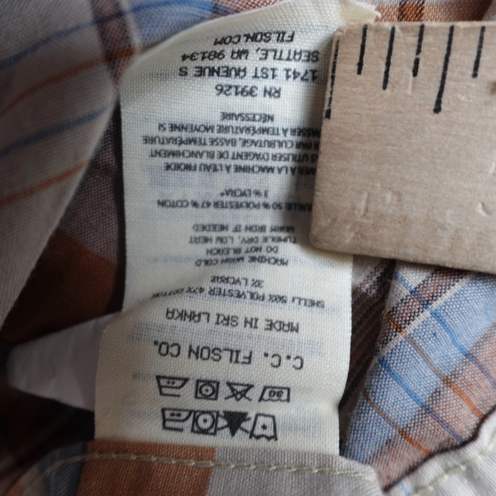 Filson Filson Shirt 2XL Beige Plaid Short Sleeve Button-Up Mens Casual Shirt Size US XXL / EU 58 / 5 - 4 Thumbnail