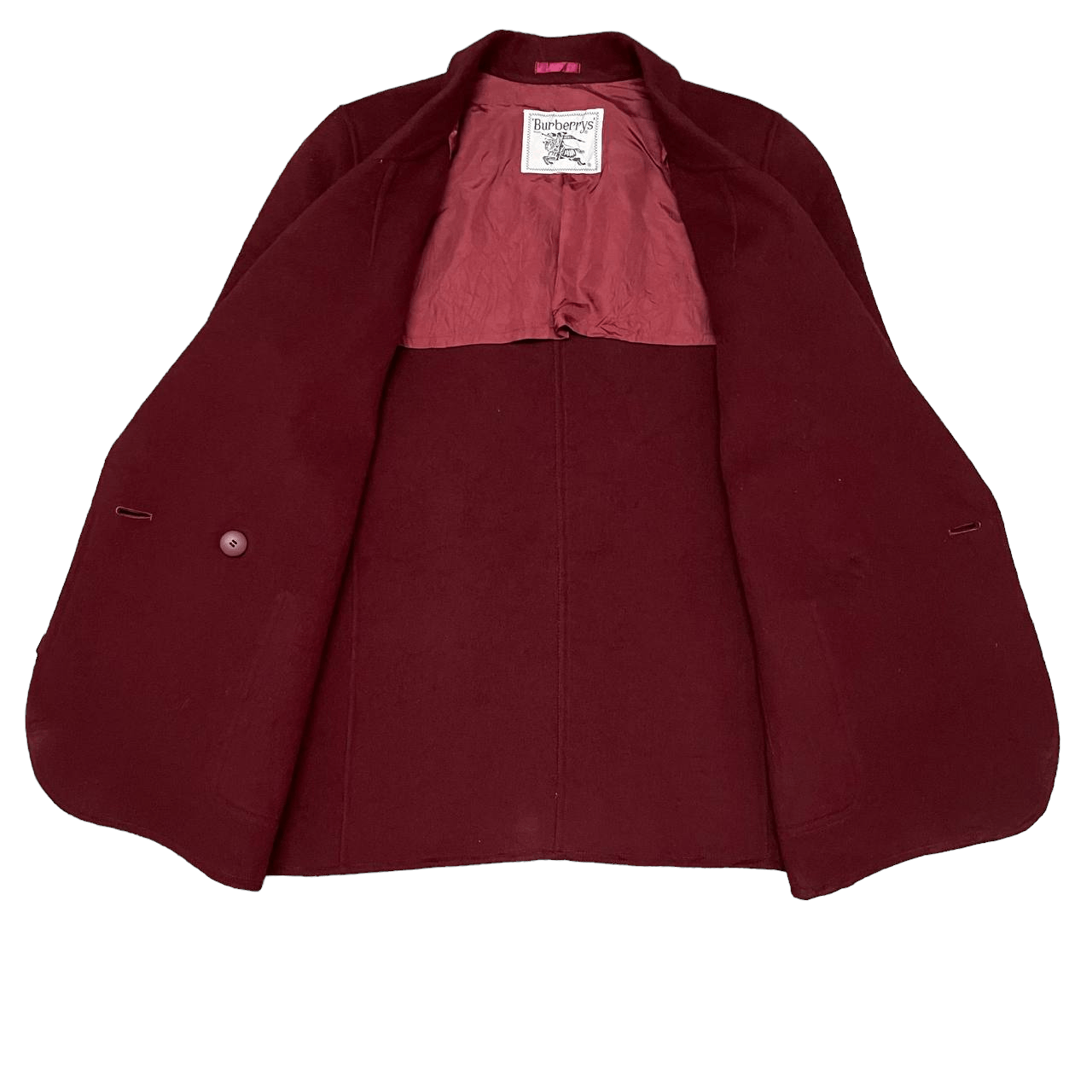 Burberry Vintage 90's Burberry Wool Coat Size US M / EU 48-50 / 2 - 6 Thumbnail
