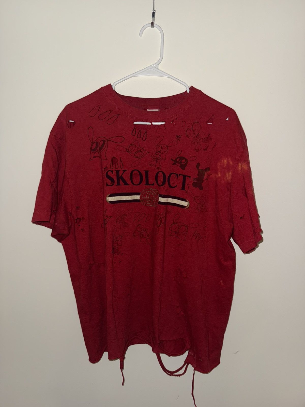 Skoloct skoloct thrashed tee Size US XL / EU 56 / 4 - 1 Thumbnail