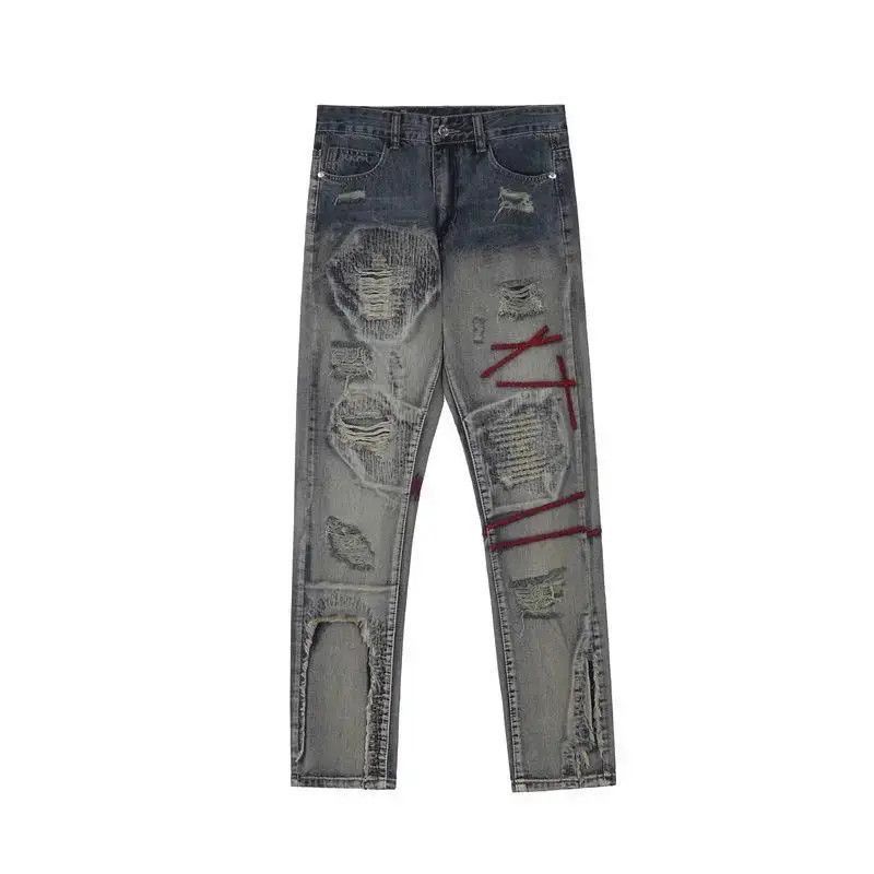 Japanese Brand Retro washed distressed jeans Size US 30 / EU 46 - 5 Thumbnail