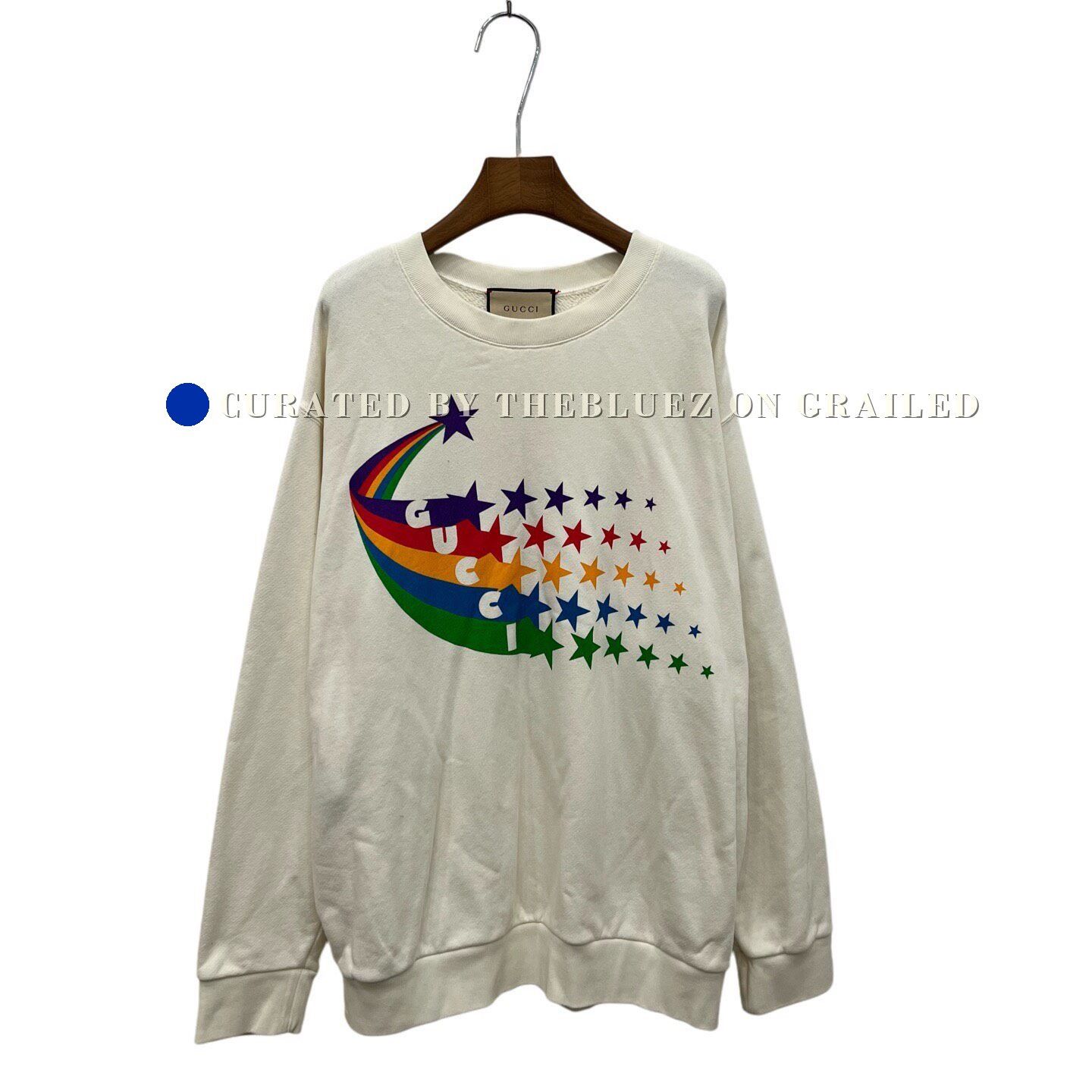 Gucci Gucci White Star Sweatshirt Size US L / EU 52-54 / 3 - 1 Thumbnail