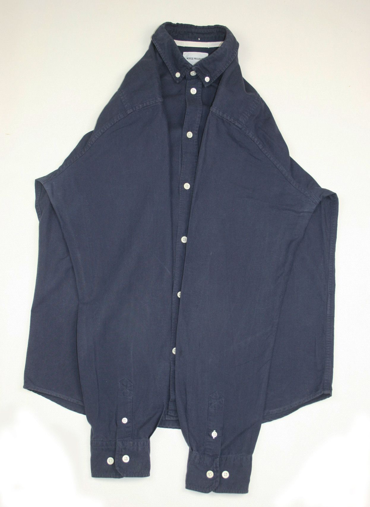 Norse Projects Anton Oxford Navy Shirt Size US L / EU 52-54 / 3 - 5 Thumbnail