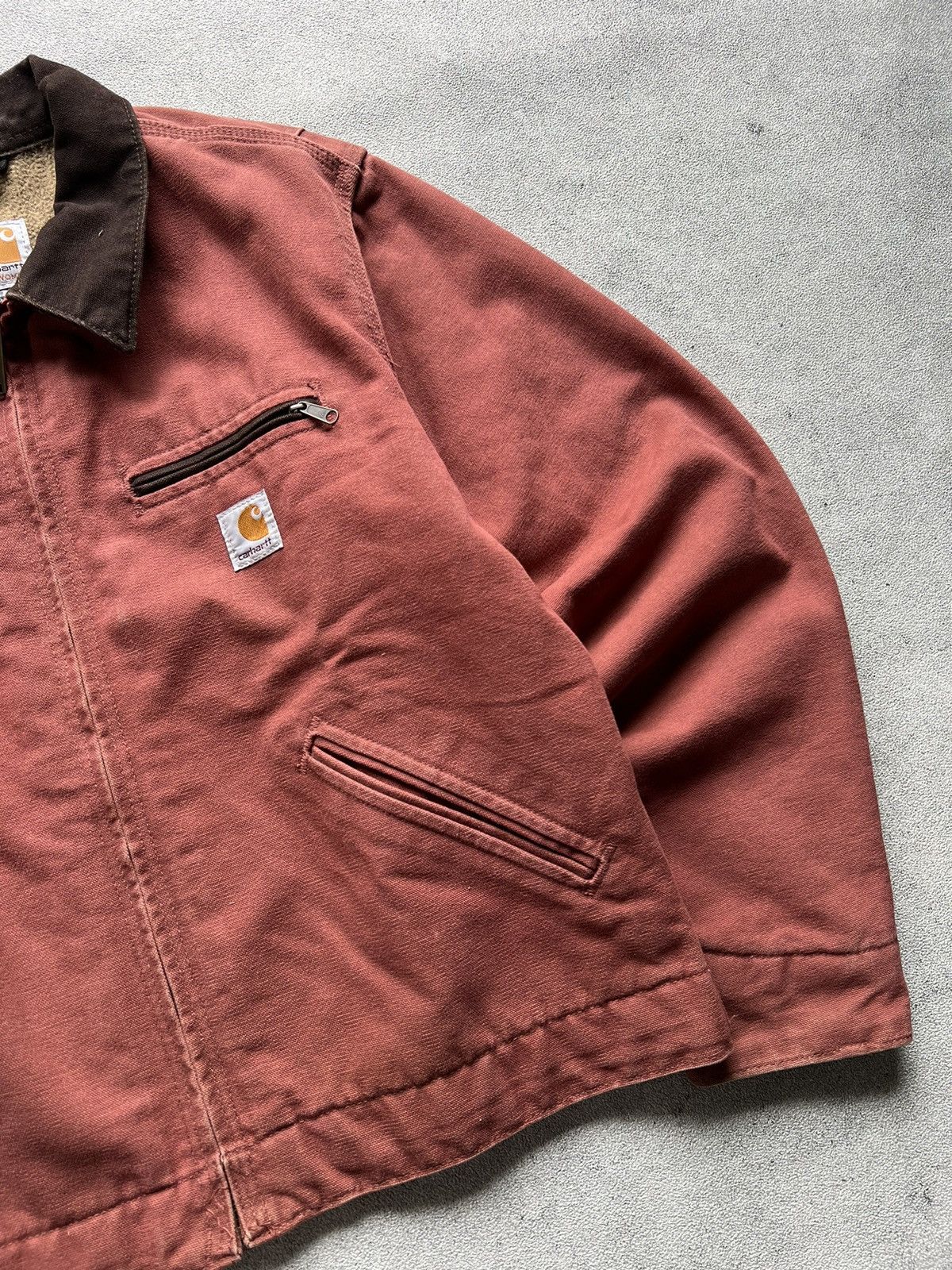 Carhartt × Carhartt Wip × Vintage Carhartt Detroit Jacket WJ097 VRS / Salmon 2008 Size S / US 4 / IT 40 - 2 Thumbnail