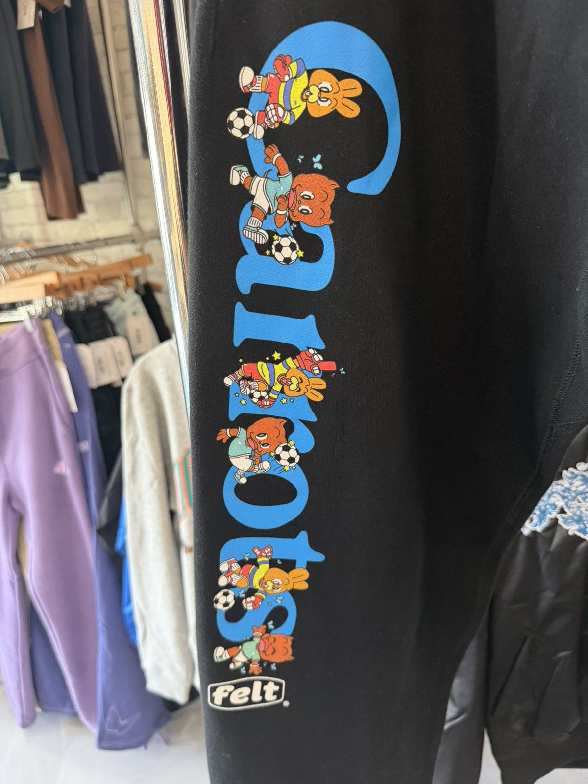 FELT FELT x Carrots By Anwar Carrots “Wordmark” Black Sweatpants Size US 32 / EU 48 - 2 Thumbnail
