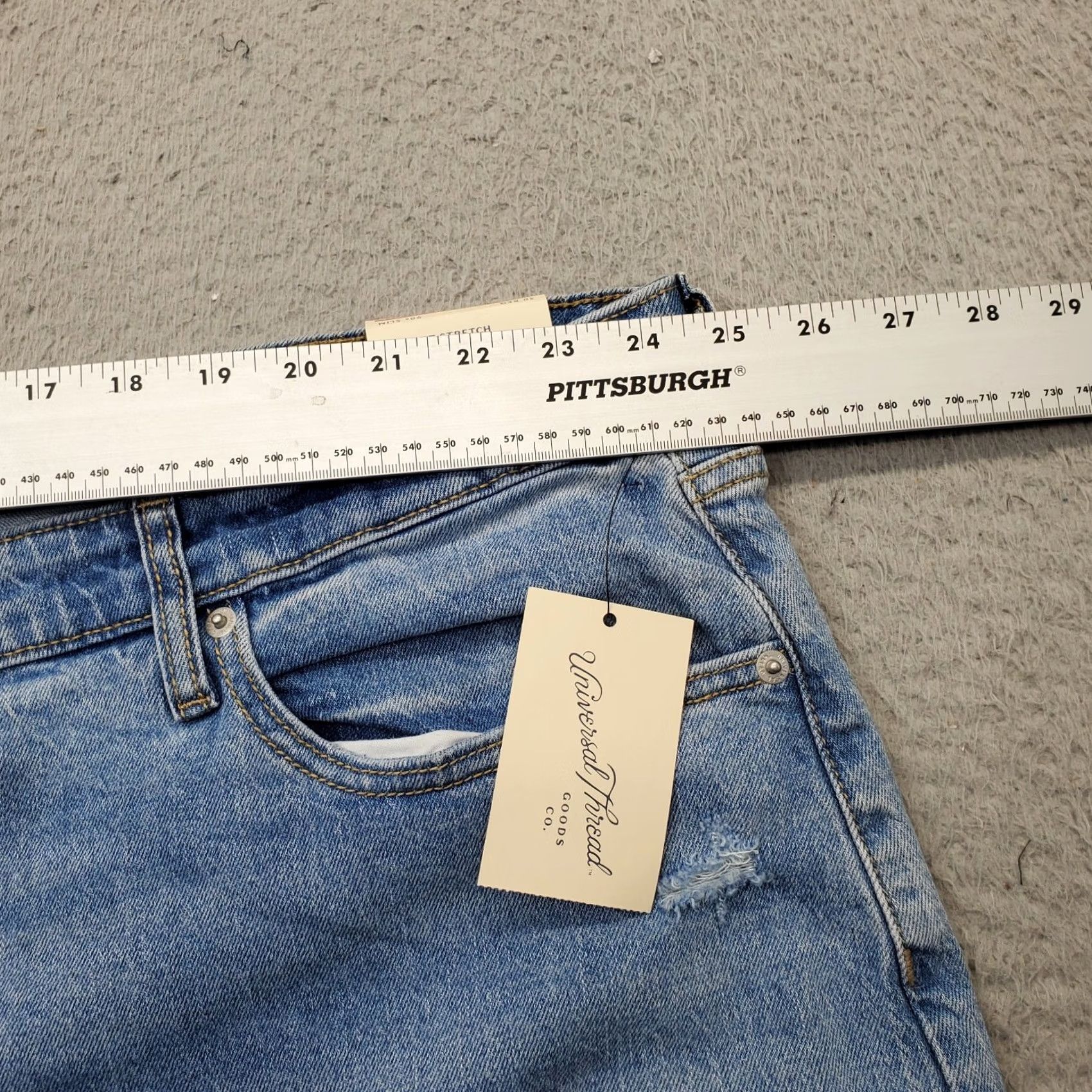 Vintage Universal Thread Jeans Womens Size 30 Blue Denim Comfort Stretch High Rise 90S Slim Jeans Womens Size 30" / US 8 / IT 44 - 5 Thumbnail