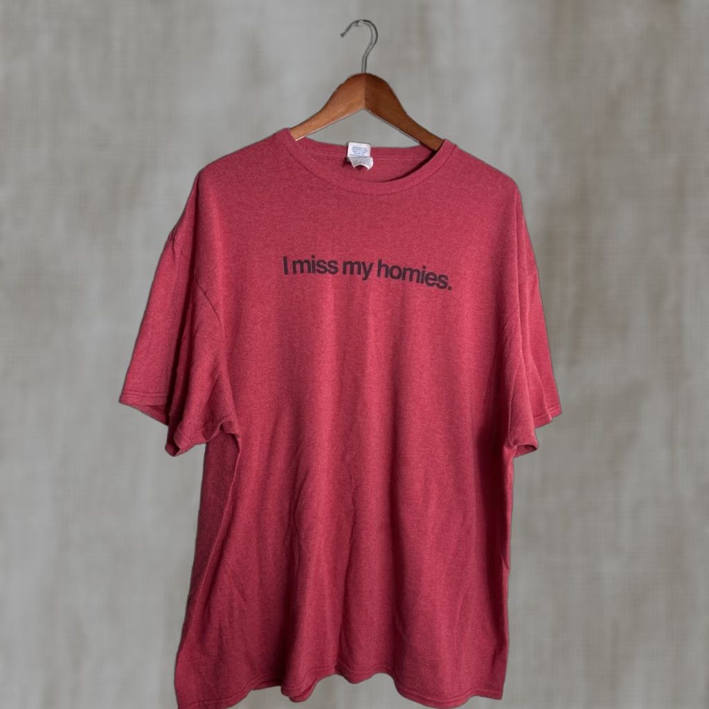 Delta I Miss My Homies Delta T Shirt Mens XXL Short Sleeve Red Size US XXL / EU 58 / 5 - 1 Thumbnail